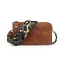 Beige Gray Leopard Nikki Crossbody | Choose Your Strap