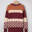  Noelle Checkered Knitted Sweater
