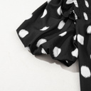  Nola Notched Balloon Sleeve Blouse