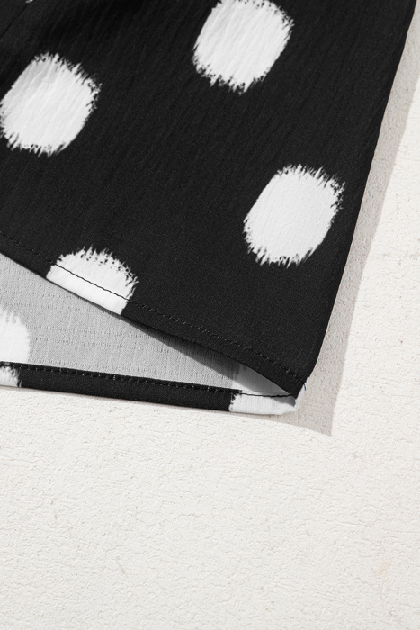 Nola Notched Balloon Sleeve Blouse