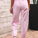  Noor Solid Color Jogger Pants
