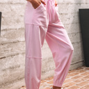  Noor Solid Color Jogger Pants