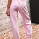  Noor Solid Color Jogger Pants