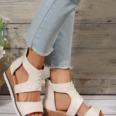 Nora Crisscross Hollowed Gladiator Sandals