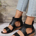  Nora Crisscross Hollowed Gladiator Sandals