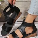  Nora Crisscross Hollowed Gladiator Sandals