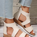  Nora Crisscross Hollowed Gladiator Sandals