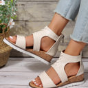  Nora Crisscross Hollowed Gladiator Sandals