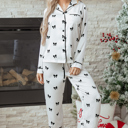 White Small Nora Print Two Piece Sleepwear