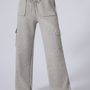 Light Grey Medium Nora Wide Leg Workout Pants