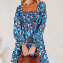  Norava Ruffled Sleeve Floral Dress