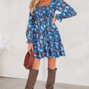 Norava Ruffled Sleeve Floral Dress