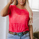  Nori Western Girls Mesh Top