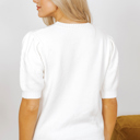  Nova Knit Short Sleeve Sweater