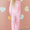 Phalaenopsis Small Nova Pattern Casual 2pcs Pants