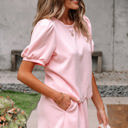  Nova Puff Sleeve Pearl Embellished Scallop Set