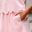  Nova Puff Sleeve Pearl Embellished Scallop Set