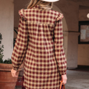  Novalee Mini Shirt Dress Long Sleeve Top