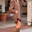  Novalee Mini Shirt Dress Long Sleeve Top