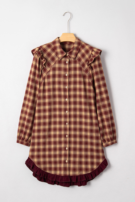 Novalee Mini Shirt Dress Long Sleeve Top