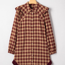  Novalee Mini Shirt Dress Long Sleeve Top