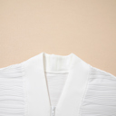  Nyomi Color Textured Zip Pullover