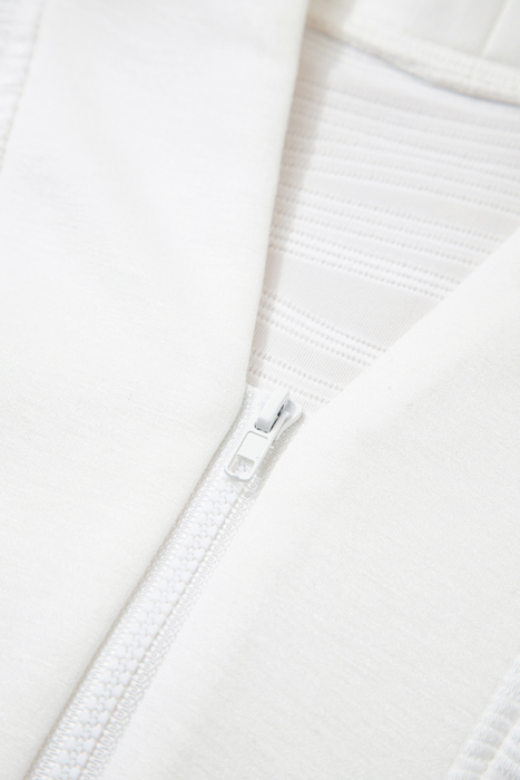 Nyomi Color Textured Zip Pullover