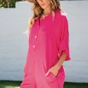  Nyomi Half Button Collared Loose Romper