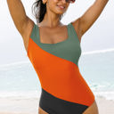  Oakleigh Padded Square Neck One Piece Swimsuit