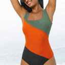  Oakleigh Padded Square Neck One Piece Swimsuit