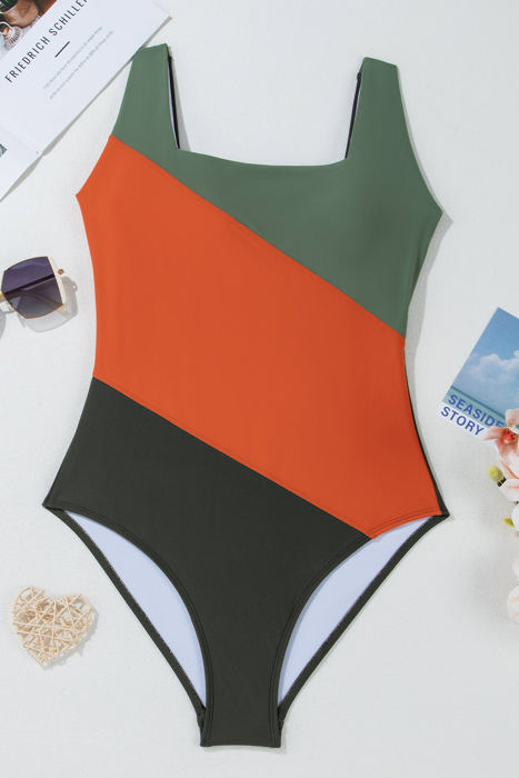 Oakleigh Padded Square Neck One Piece Swimsuit