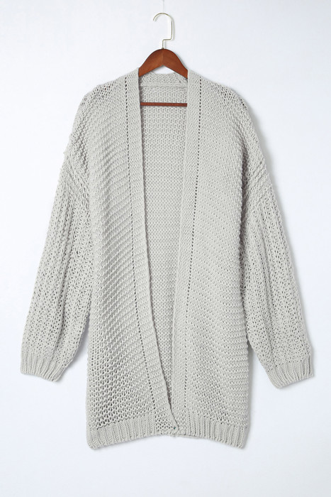 Oakley Shoulder Puff Sleeve Cardigan