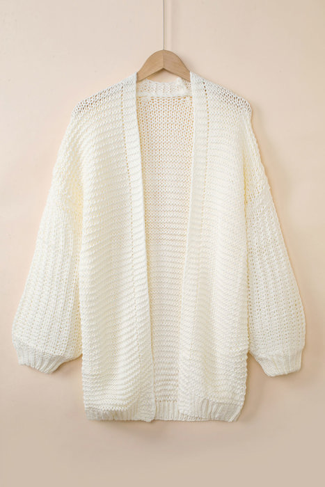 Oakley Shoulder Puff Sleeve Cardigan