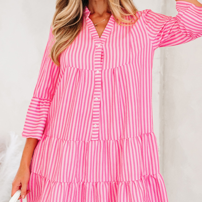 Oaklynn Tiered Flowy Mini Dress