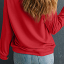  Ocean Patched Pattern Festive Sweatshirt