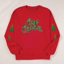  Ocean Patched Pattern Festive Sweatshirt