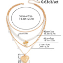  Ocean Pearl Beading Multilayer Necklace