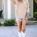  Octavia Batwing Sleeve Loose Top