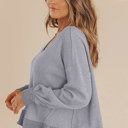  Octavia Drop Shoulder Solid Sweatshirt