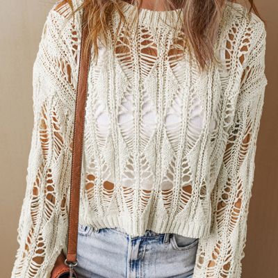 Olivia Crochet Loose Fit Sweater