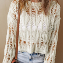  Olivia Crochet Loose Fit Sweater