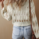  Olivia Crochet Loose Fit Sweater