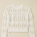  Olivia Crochet Loose Fit Sweater