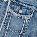  Olivia Hooded Raw Hem Jacket