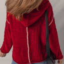  Olivia Knit Drawstring Hooded Sweater