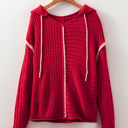  Olivia Knit Drawstring Hooded Sweater
