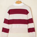  Olivia Knitted Polo Collar Sweater