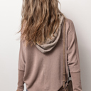  Olivia Patchwork Corded Drawstring Hoodie