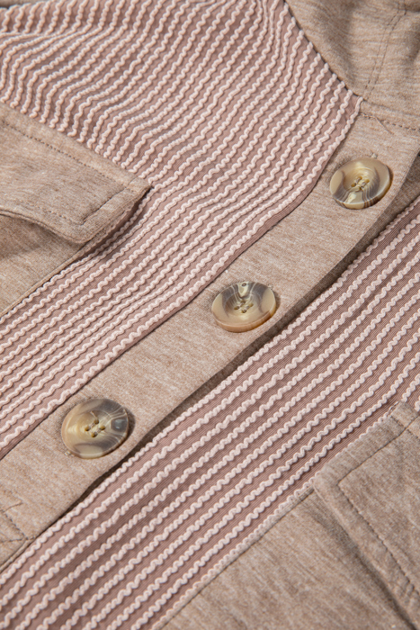 Olivia Patchwork Corded Drawstring Hoodie