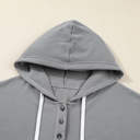  Olivia Patchwork Half Hooded Plus Top